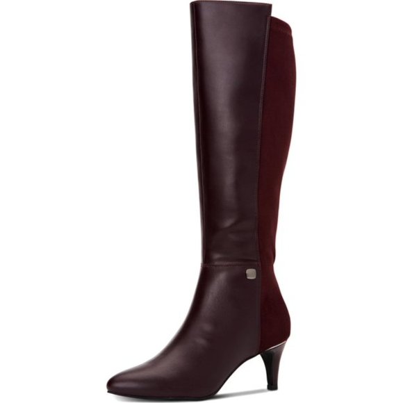 Alfani Shoes - New Alfani Faux Leather Pointed Toe Knee-High Boot